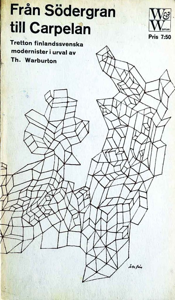 Ett mönster av kvadrater som växer fram över bokens framsida